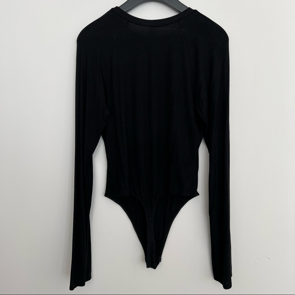 ONLY HEARTS • Long Sleeve Black Thong Bodysuit - Picture 8 of 9